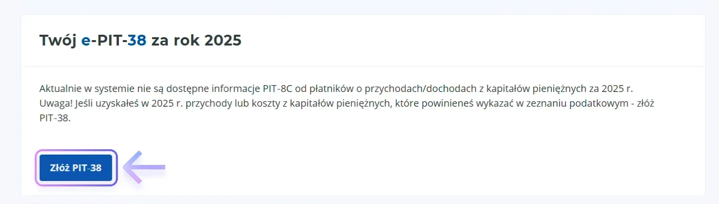 Jak rozliczyć kryptowaluty na PIT-38 za 2025 rok w e-Urząd Skarbowy / e-PIT