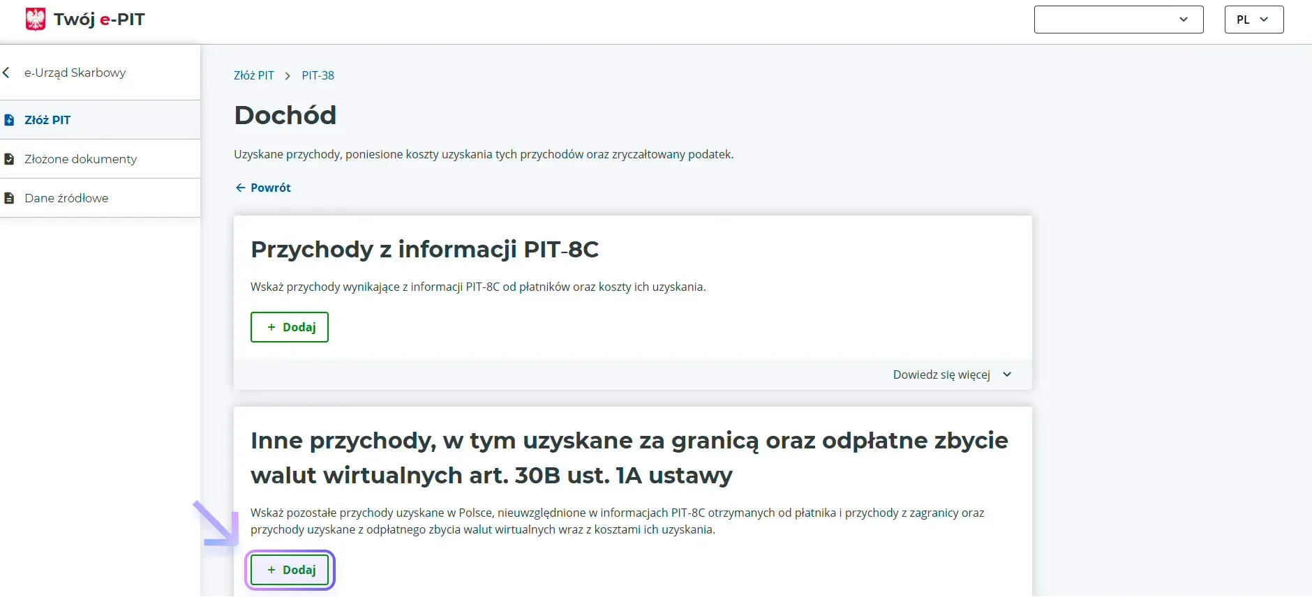 Jak rozliczyć kryptowaluty na PIT-38 za 2025 rok w e-Urząd Skarbowy / e-PIT